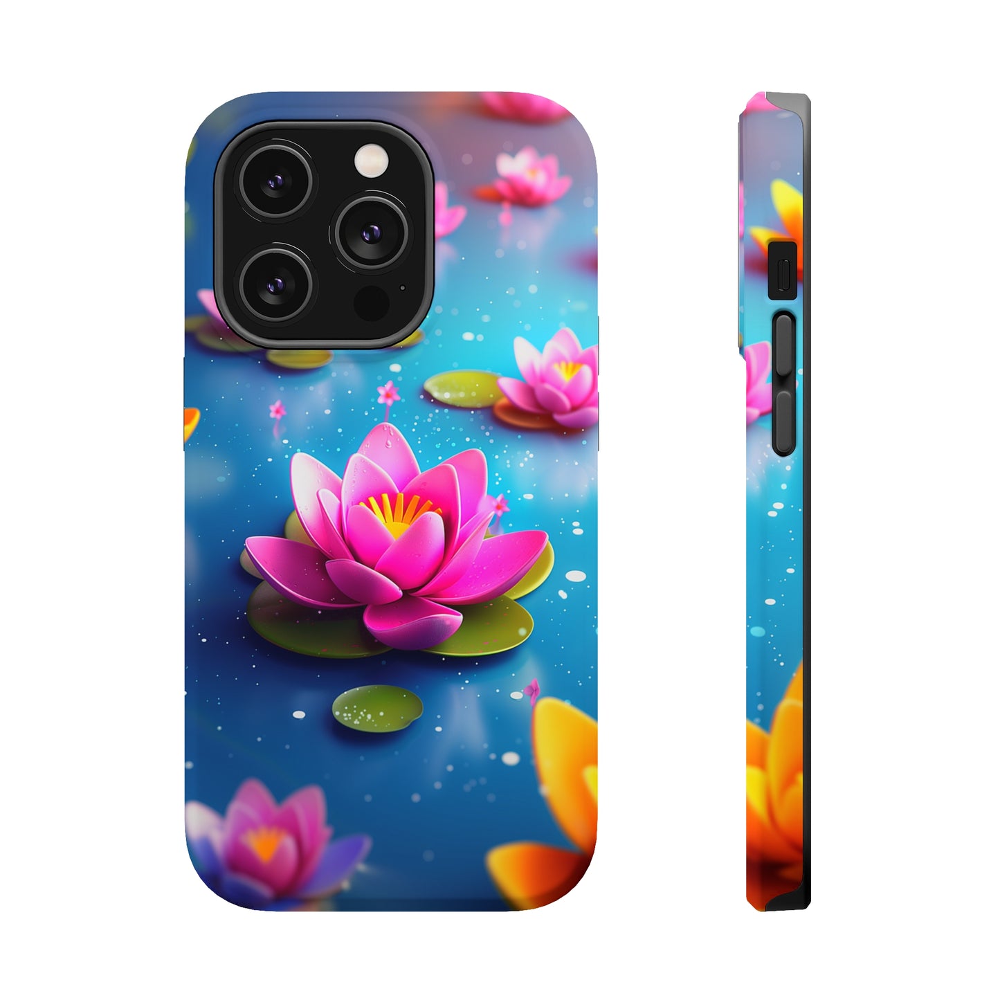Lotus Lagoon (iPhone MagSafe Case)Discover elegance with our iPhone 13-15 MagSafe Case: Lightweight, USA-made, and compatible with all MagSafe accessories. Style meets protection. Rima Gallery presenRimaGallery