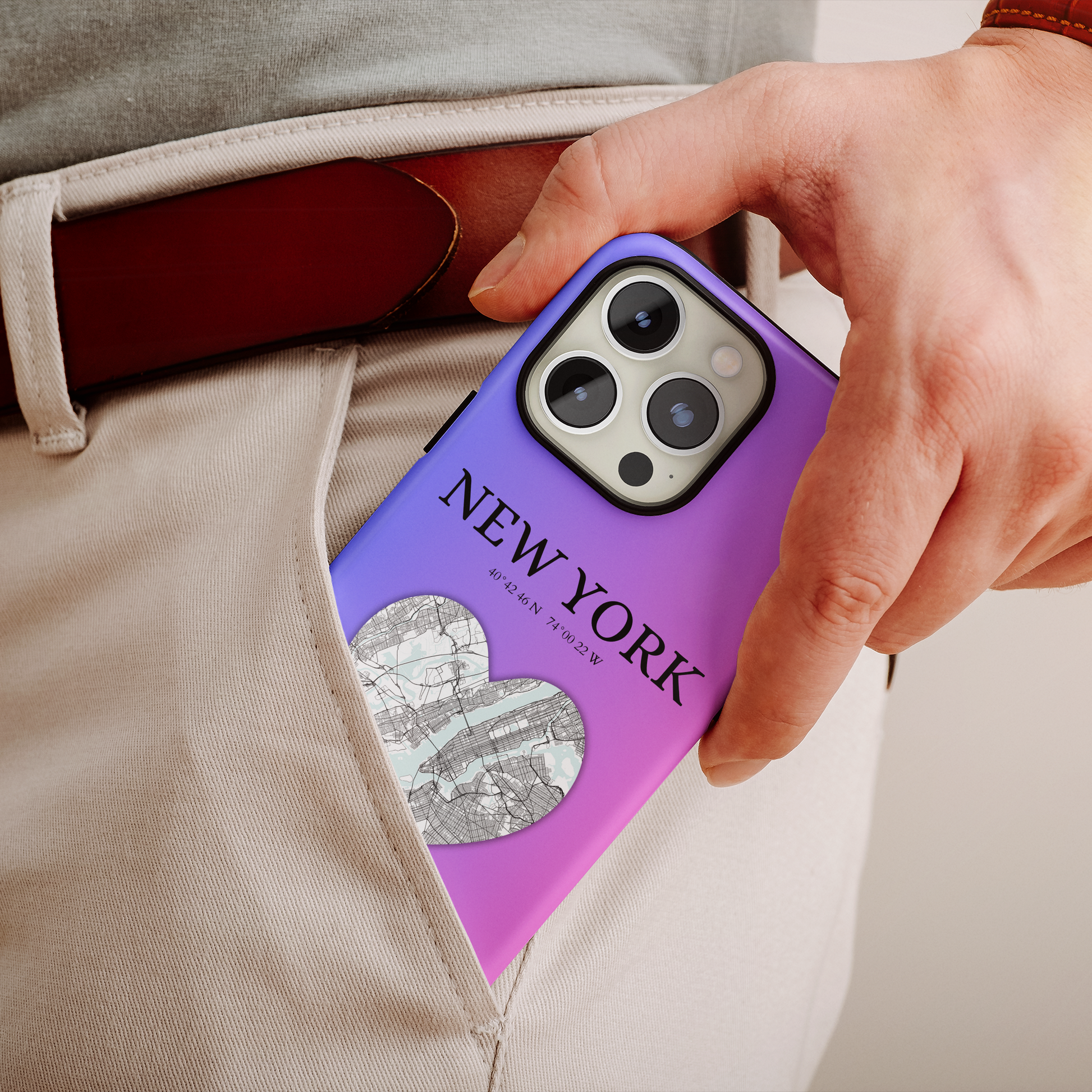 Add a touch of Dubai to your iPhone with the Red Heartbeat MagSafe Case, offering durable protection, seamless MagSafe compatibility, and a choice between matte or g-York Heartbeat - Magenta (iPhone MagSafe Case)