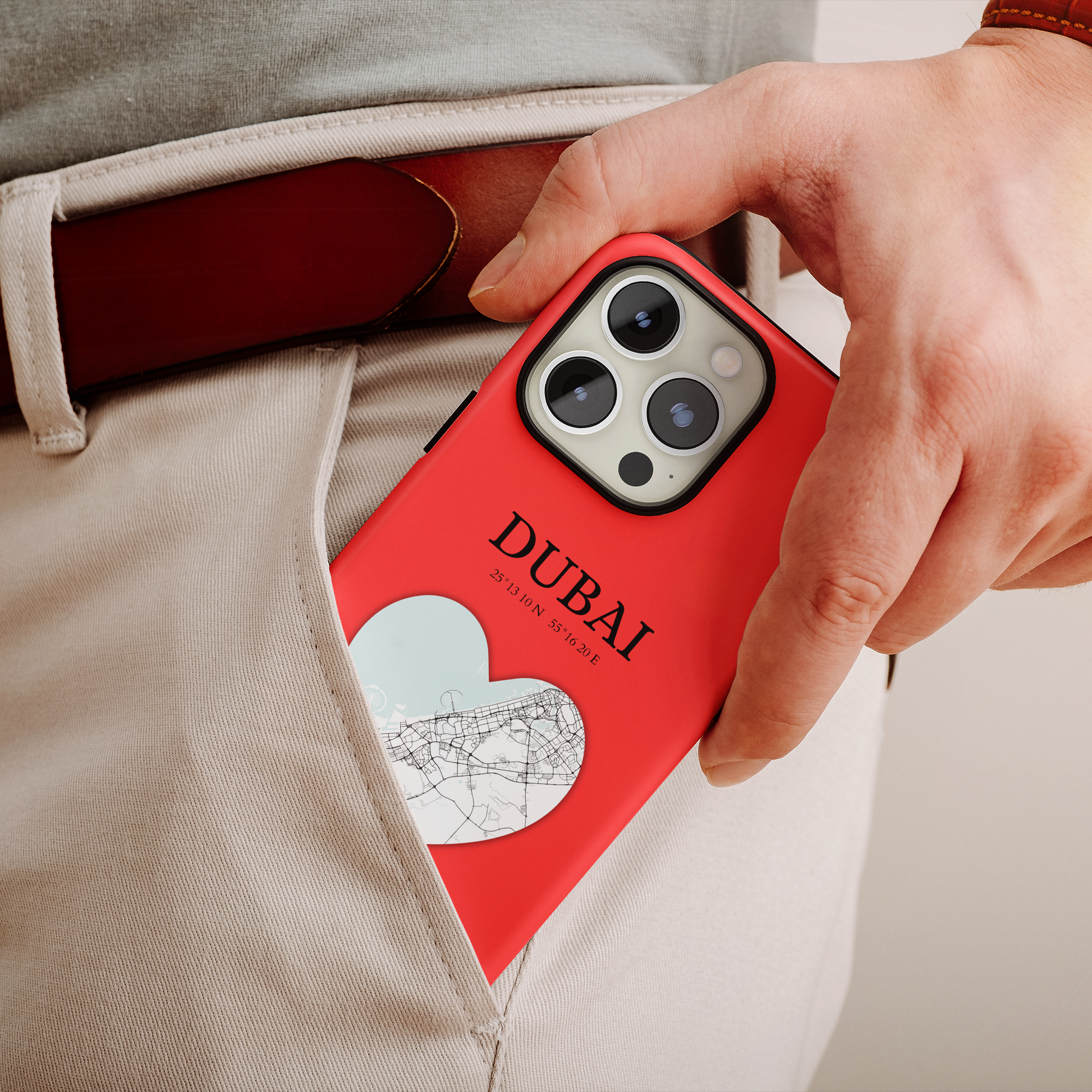 Dubai Heartbeat - Red (iPhone MagSafe Case)Elevate your iPhone's style with the Dubai Heartbeat Red MagSafe Case, offering robust protection, MagSafe compatibility, and a choice of matte or glossy finish. PerRimaGallery