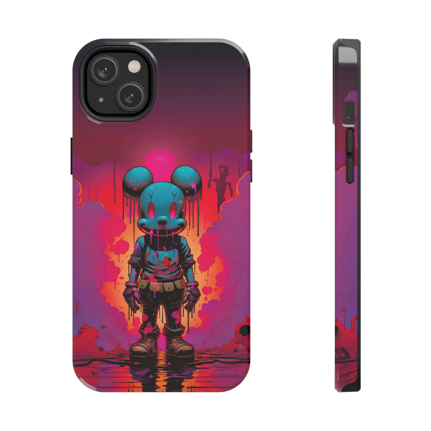 Sunset Whiskers Mousey Adventure (iPhone Case 11-15)Cuteness Overload at Twilight 🌅🐭: Add a sprinkle of whimsy to your day with our "Sunset Whiskers" phone case! An endearing mouse cartoon character, painted with thRimaGallery