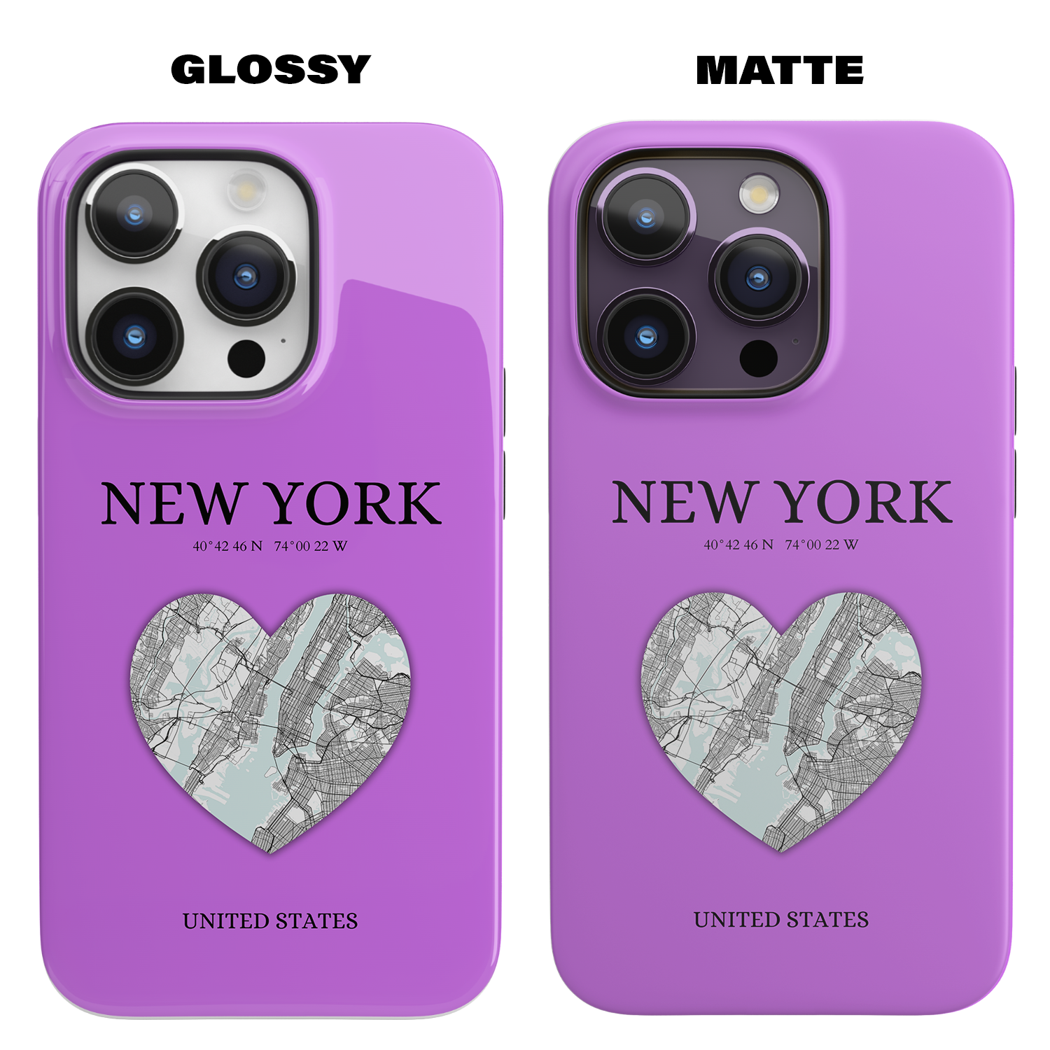 Add a touch of New York to your iPhone with the Purple Heartbeat MagSafe Case, offering durable protection, seamless MagSafe compatibility, and a choice between matt-York Heartbeat - Purple (iPhone MagSafe Case)