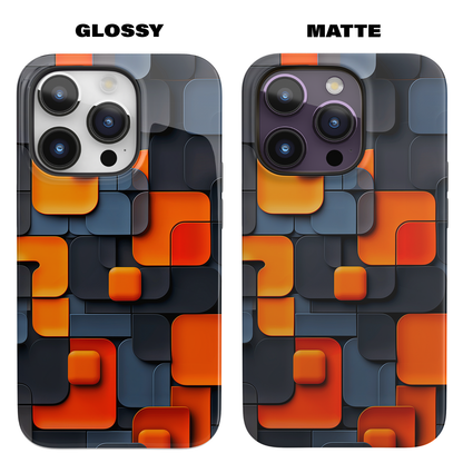 Tangerine Grid (iPhone MagSafe Case)Embrace sophistication with our MagSafe Case for iPhone 13-15: Sleek, durable, and MagSafe-ready for seamless style and unmatched protection.RimaGallery