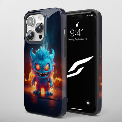 Fiery Monster (iPhone MagSafe Case)Revolutionize your iPhone's look and feel with RIMA Tough Phone Case – ultimate protection meets elegant style for iPhone 11-15. Grab yours now! 🛡️📱RimaGallery