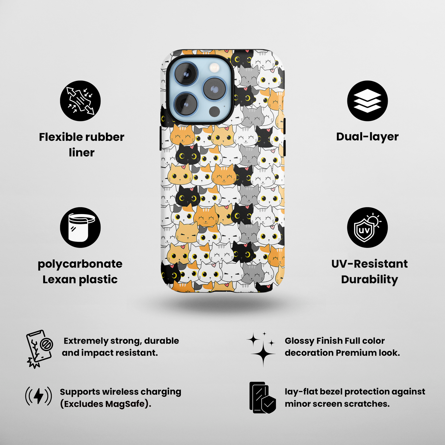 Kitten Kaleidoscope (iPhone Case 11-15)Elevate your iPhone's style with Rima's Kitten Kaleidoscope case. Sleek, durable protection for models 11-15. Free US shipping.RimaGallery