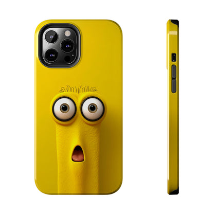 Sunny Daze Yellow Face (iPhone Case 11-15)Splash of Sunshine ☀️📱: Elevate the aesthetics of your device with our "Sunny Daze" phone case! Featuring an irresistibly cute yellow face with magnified eyes, set RimaGallery