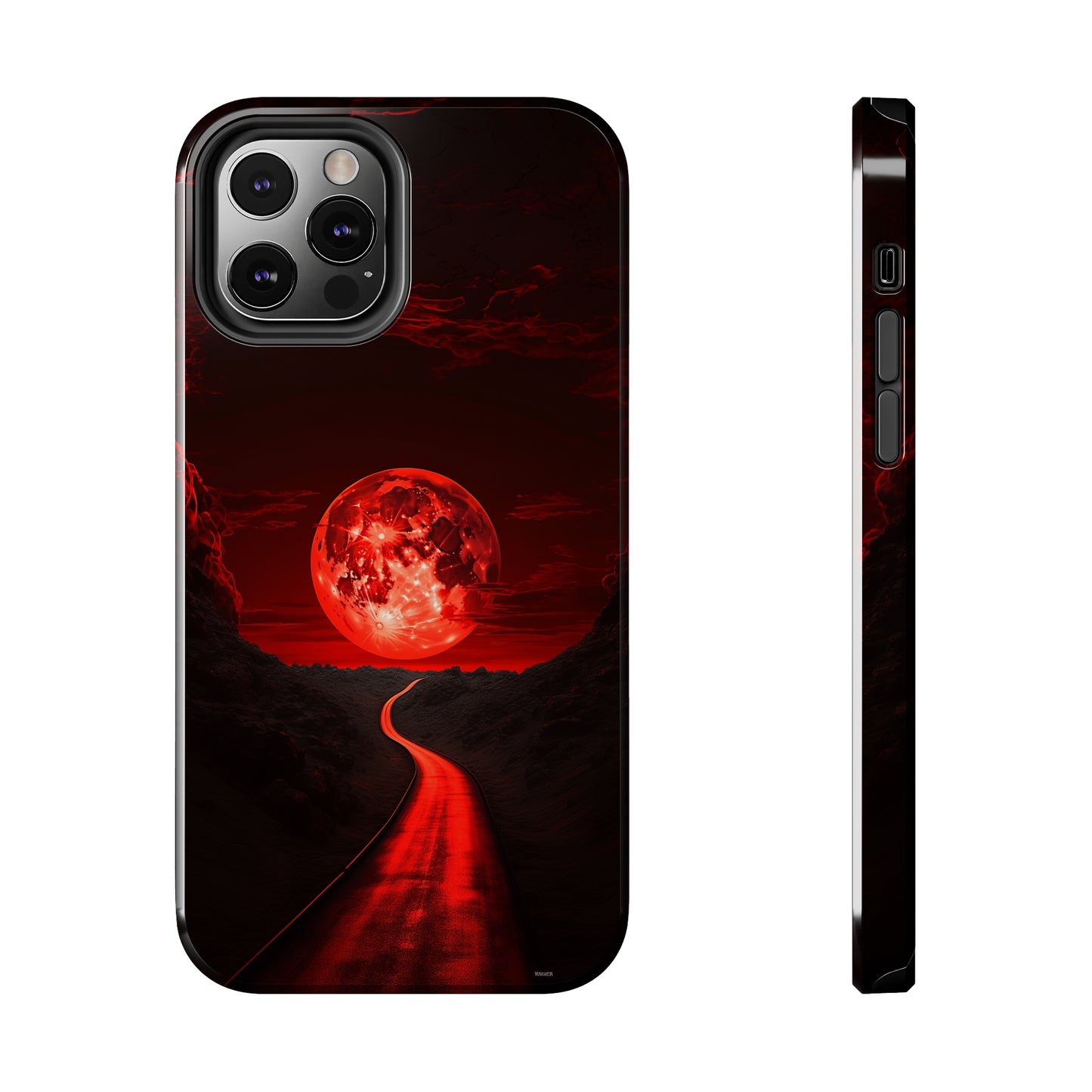 Crimson Pathway (iPhone Case 11-15)Stand out with RIMA Tough Phone Case for iPhone 11-15. A perfect blend of style &amp; resilience, featuring a sleek design and robust protection. Made from eco-frienRimaGallery