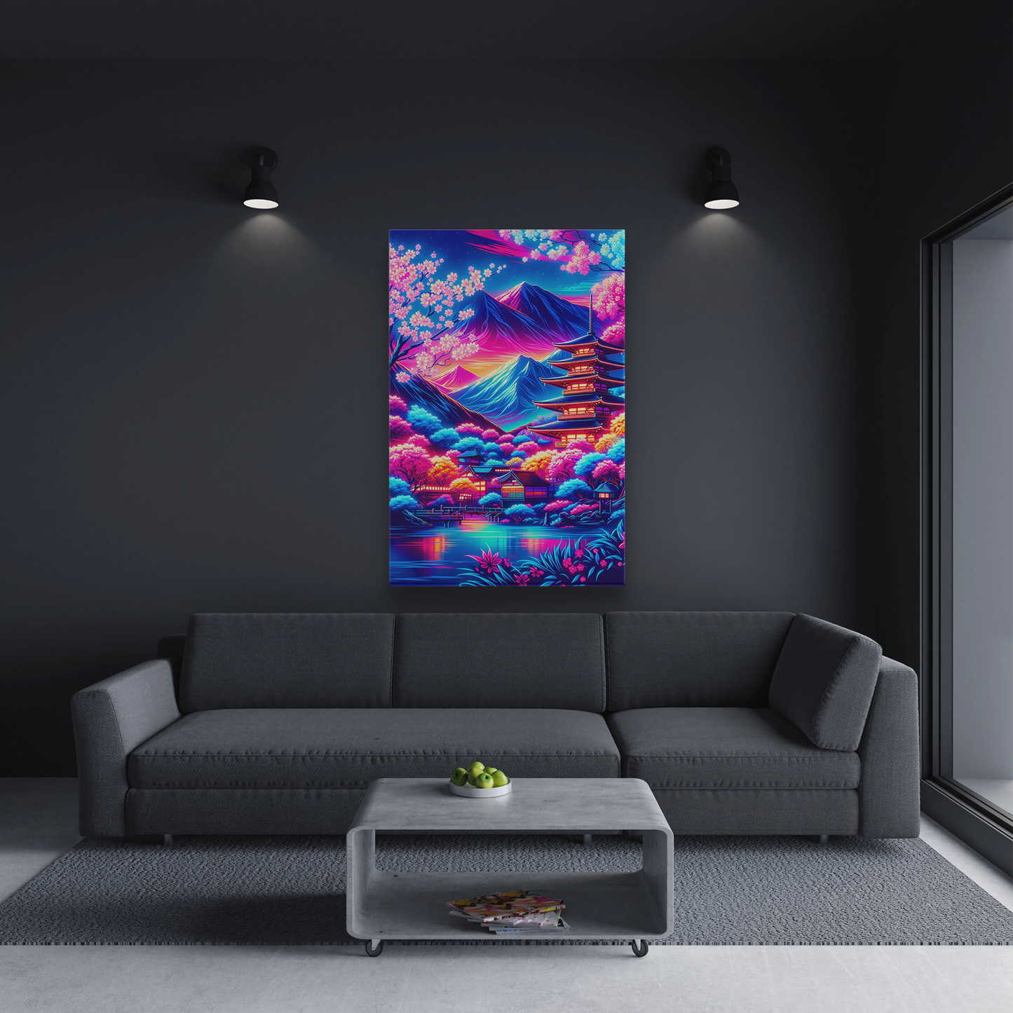 Neon Blossom Dreams (Canvas)Neon Blossom Dreams (Canvas  Matte finish, stretched, with a depth of 1.25 inches)
Struggling with low-quality canvases? Switch to RimaGallery! Our canvases are moreRimaGallery