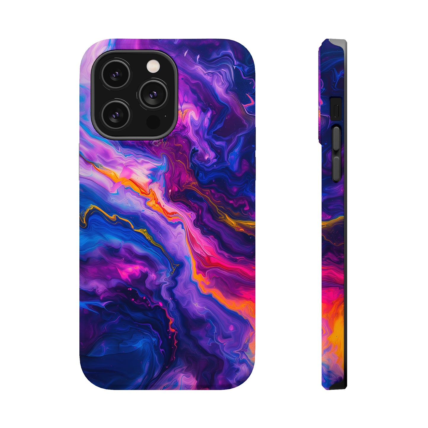 Psychedelic Flow (iPhone MagSafe Case)Rima Gallery presents the exclusive Psychedelic Flow MagSafe Durable Case For iphone 13, 14, 15, Pro, Max. Experience advanced protection, MagSafe functionality, andRimaGallery