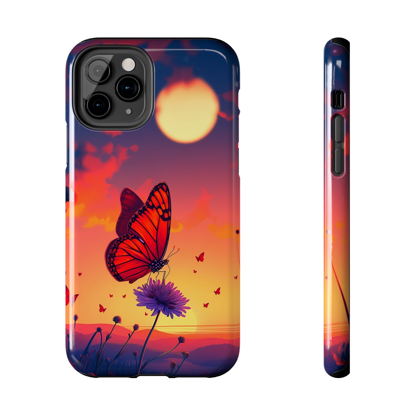 Glowing Flight (iPhone Case 11-15)Discover the perfect balance of style and safety with RIMA's Tough Phone Case for iPhone 11, 12, 13, 14, &amp; 15. Enjoy enhanced protection with a stylish glossy fiRimaGallery
