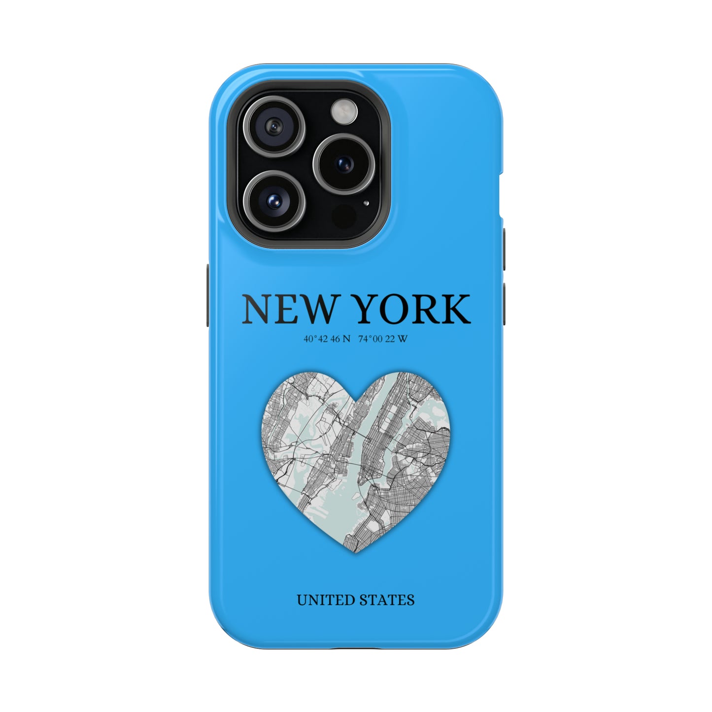 Add a touch of New York to your iPhone with the Sky Blue Heartbeat MagSafe Case, offering durable protection, seamless MagSafe compatibility, and a choice between ma-York Heartbeat - Sky Blue (iPhone MagSafe Case)