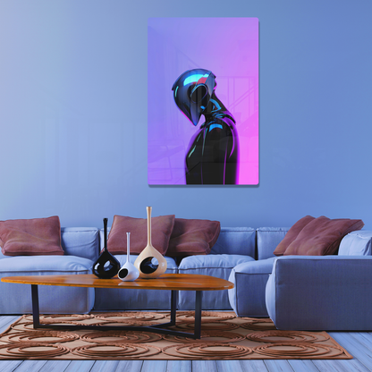 Neon Cyber Visor (Acrylic)Neon Cyber Visor acrylic print brings museum-quality art into your home. The crystal clear 1⁄4” acrylic panel gives a smooth glass-like finish for stunning prints. SRimaGallery