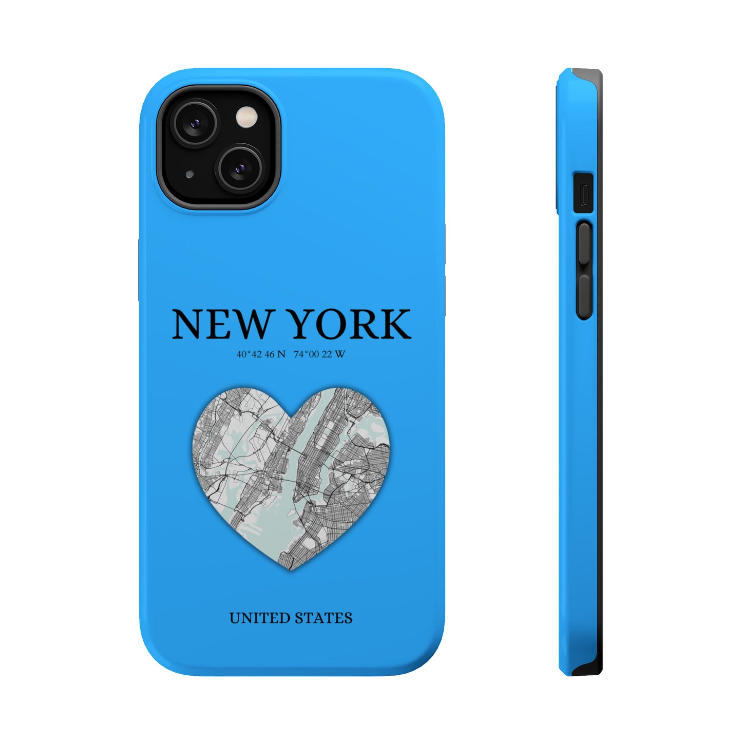 Add a touch of New York to your iPhone with the Sky Blue Heartbeat MagSafe Case, offering durable protection, seamless MagSafe compatibility, and a choice between ma-York Heartbeat - Sky Blue (iPhone MagSafe Case)