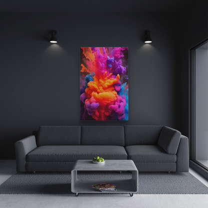 Neon Smoke (Canvas)Neon Smoke (Canvas  Matte finish, stretched, with a depth of 1.25 inches)
Make an art statement with RimaGallery's responsibly made canvases. Eco-friendly cotton/polRimaGallery