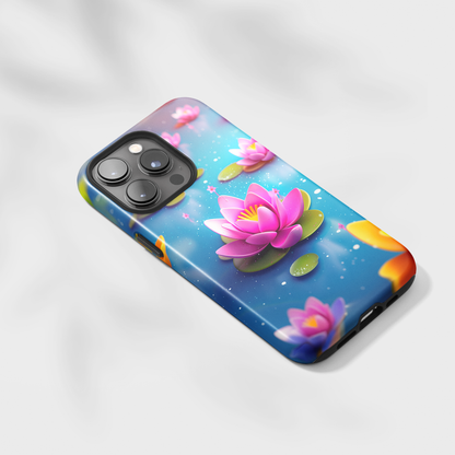 Lotus Lagoon (iPhone MagSafe Case)Discover elegance with our iPhone 13-15 MagSafe Case: Lightweight, USA-made, and compatible with all MagSafe accessories. Style meets protection. Rima Gallery presenRimaGallery