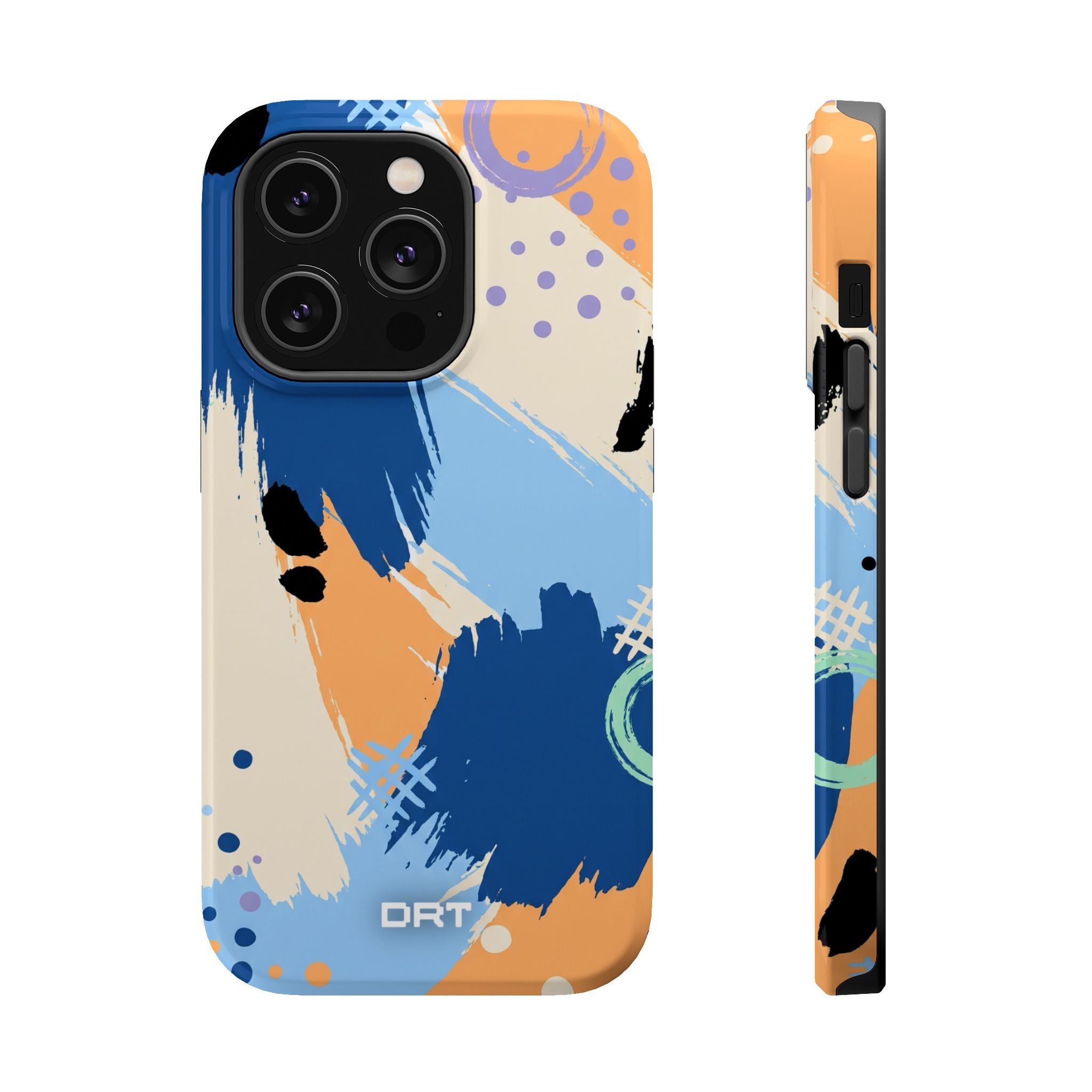 Abstract Brushstroke Magnetic Impact-Resistant Phone Case