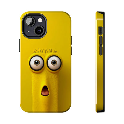 Sunny Daze Yellow Face (iPhone Case 11-15)Splash of Sunshine ☀️📱: Elevate the aesthetics of your device with our "Sunny Daze" phone case! Featuring an irresistibly cute yellow face with magnified eyes, set RimaGallery