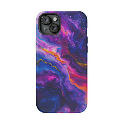 Psychedelic Flow (iPhone MagSafe Case)Rima Gallery presents the exclusive Psychedelic Flow MagSafe Durable Case For iphone 13, 14, 15, Pro, Max. Experience advanced protection, MagSafe functionality, andRimaGallery