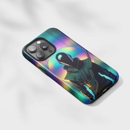 Vibrant Void Wanderer (iPhone Case 11-15)RIMA Tough Phone Case for iPhone 11-15: Where Style Meets Durability. Featuring a sleek design with MagSafe compatibility, this case offers unmatched protection and RimaGallery