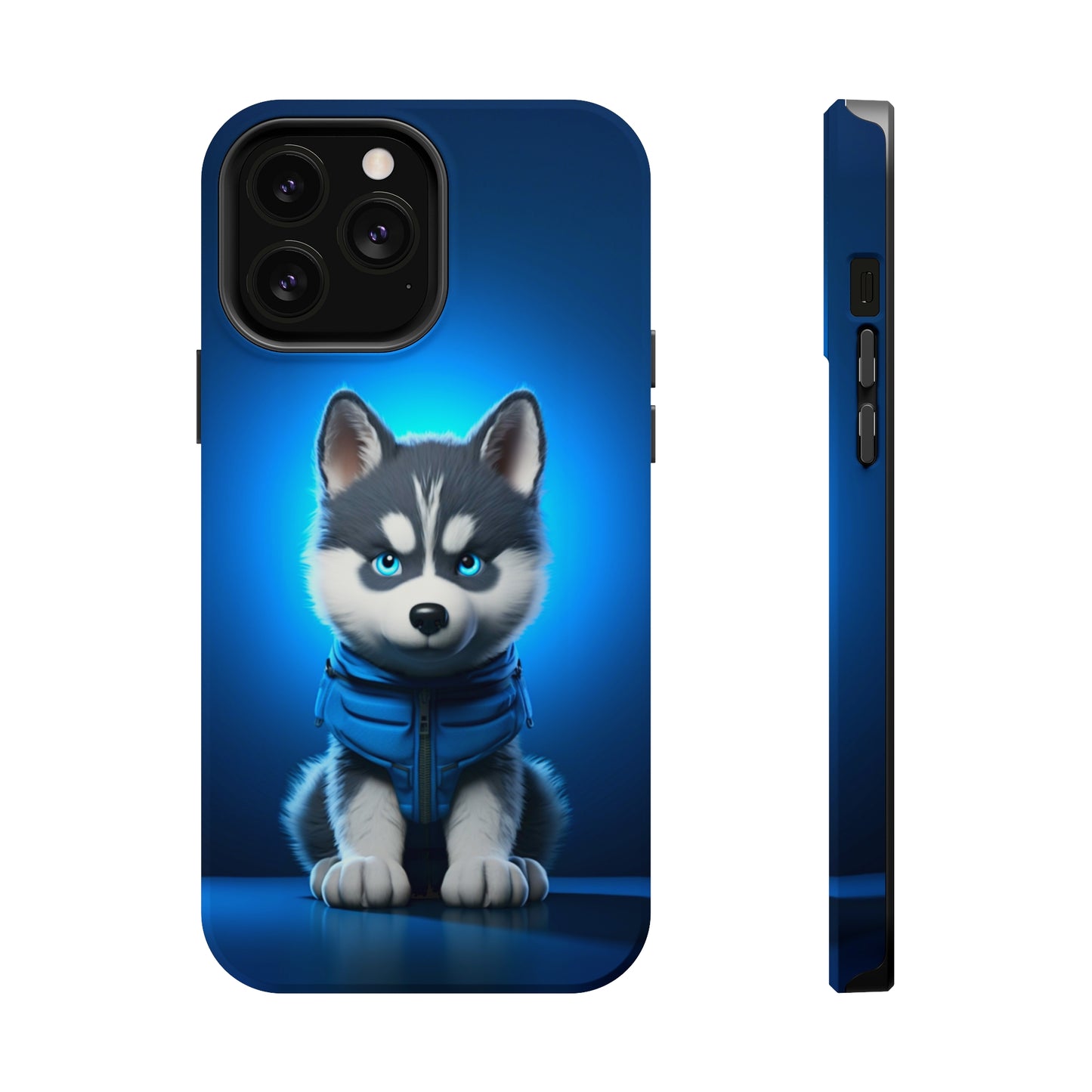 Blue Husky Charm (iPhone MagSafe Case)Blue Husky Charm MagSafe Durable Case: Style Meets Protection 📱✨
Upgrade your device with Rima Gallery's Blue Husky Charm MagSafe Durable Case. This case isn’t justRimaGallery