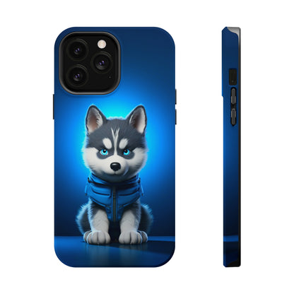 Blue Husky Charm (iPhone MagSafe Case)Blue Husky Charm MagSafe Durable Case: Style Meets Protection 📱✨
Upgrade your device with Rima Gallery's Blue Husky Charm MagSafe Durable Case. This case isn’t justRimaGallery