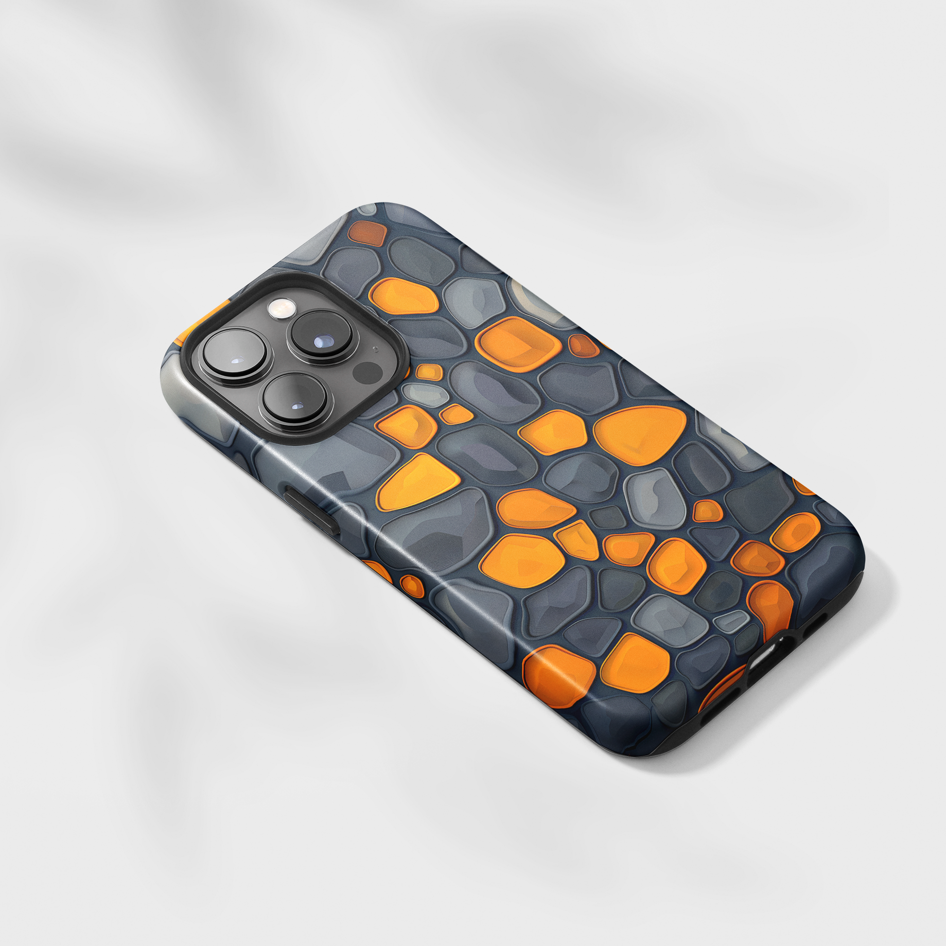 Amber Mosaic (iPhone Case 11-15)Enhance your iPhone 11-15 with RIMA's Tough Case: Sleek design, double-layer protection, and wireless charging friendly. Perfect for the urban lifestyle.RimaGallery