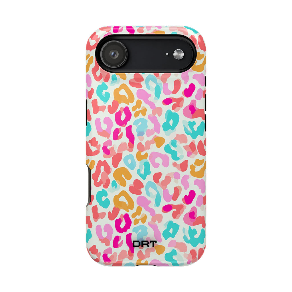 Colorful Leopard Print Magnetic Impact-Resistant Phone Case