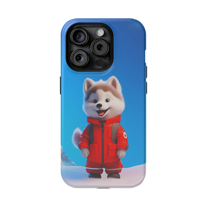 Tiny Ski Portal Husky (iPhone MagSafe Case)Tiny Ski Portal Husky MagSafe Durable Case: Style Meets Protection 📱✨
Upgrade your device with Rima Gallery's Tiny Ski Portal Husky MagSafe Durable Case. This case RimaGallery