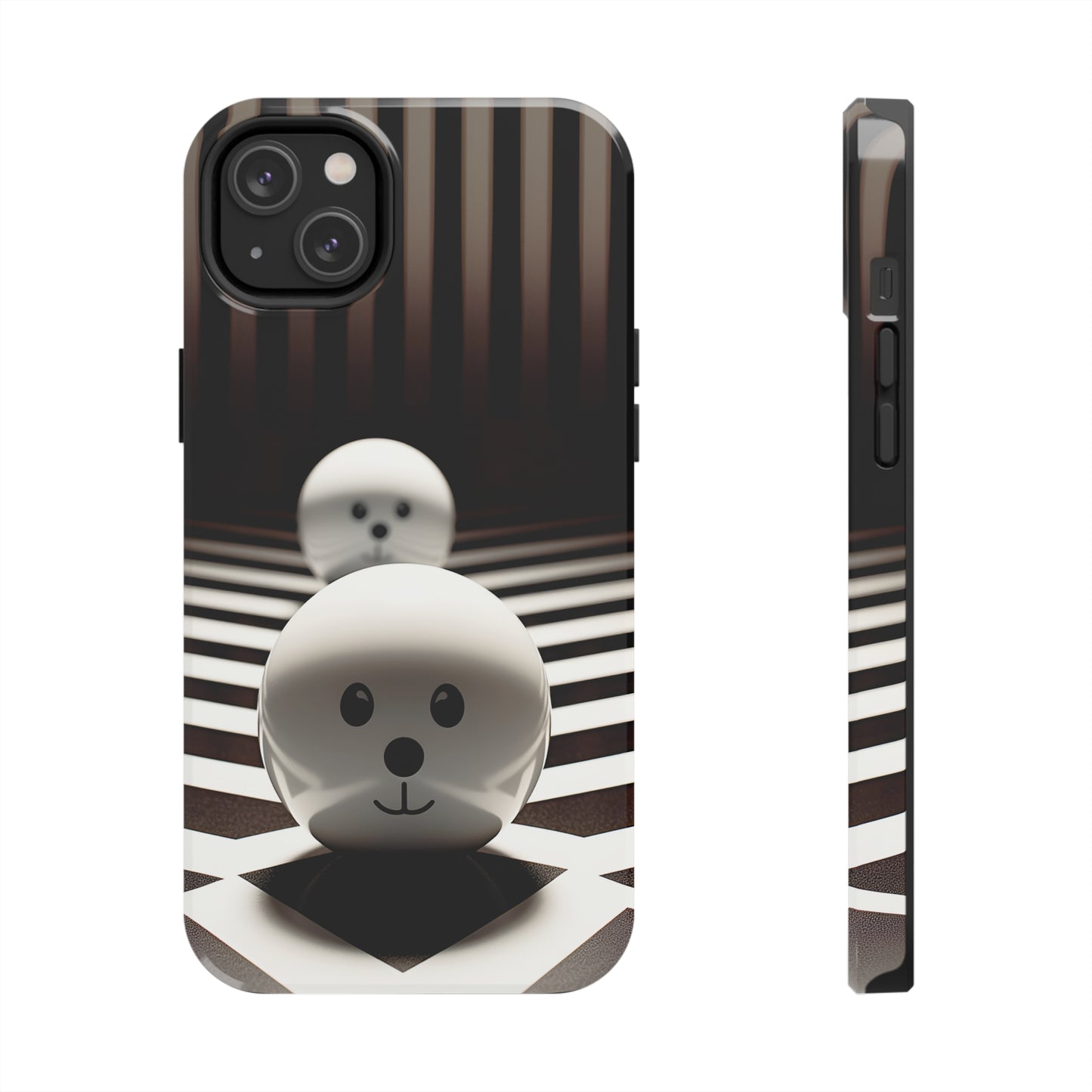 Black and White Blobs (iPhone Case 11-15)