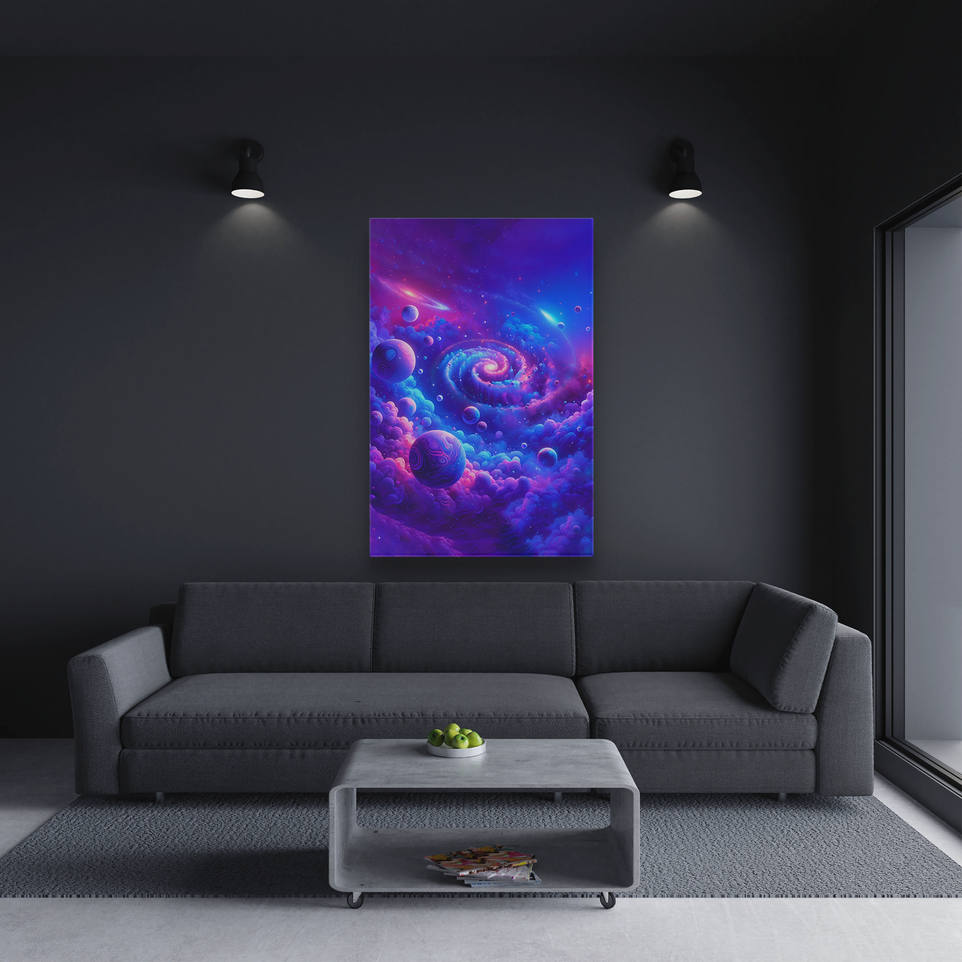 Purple Galaxy Nebula (Canvas)Purple Galaxy Nebula (Canvas  Matte finish, stretched, with a depth of 1.25 inches)
Struggling with low-quality canvases? Switch to RimaGallery! Our canvases are morRimaGallery