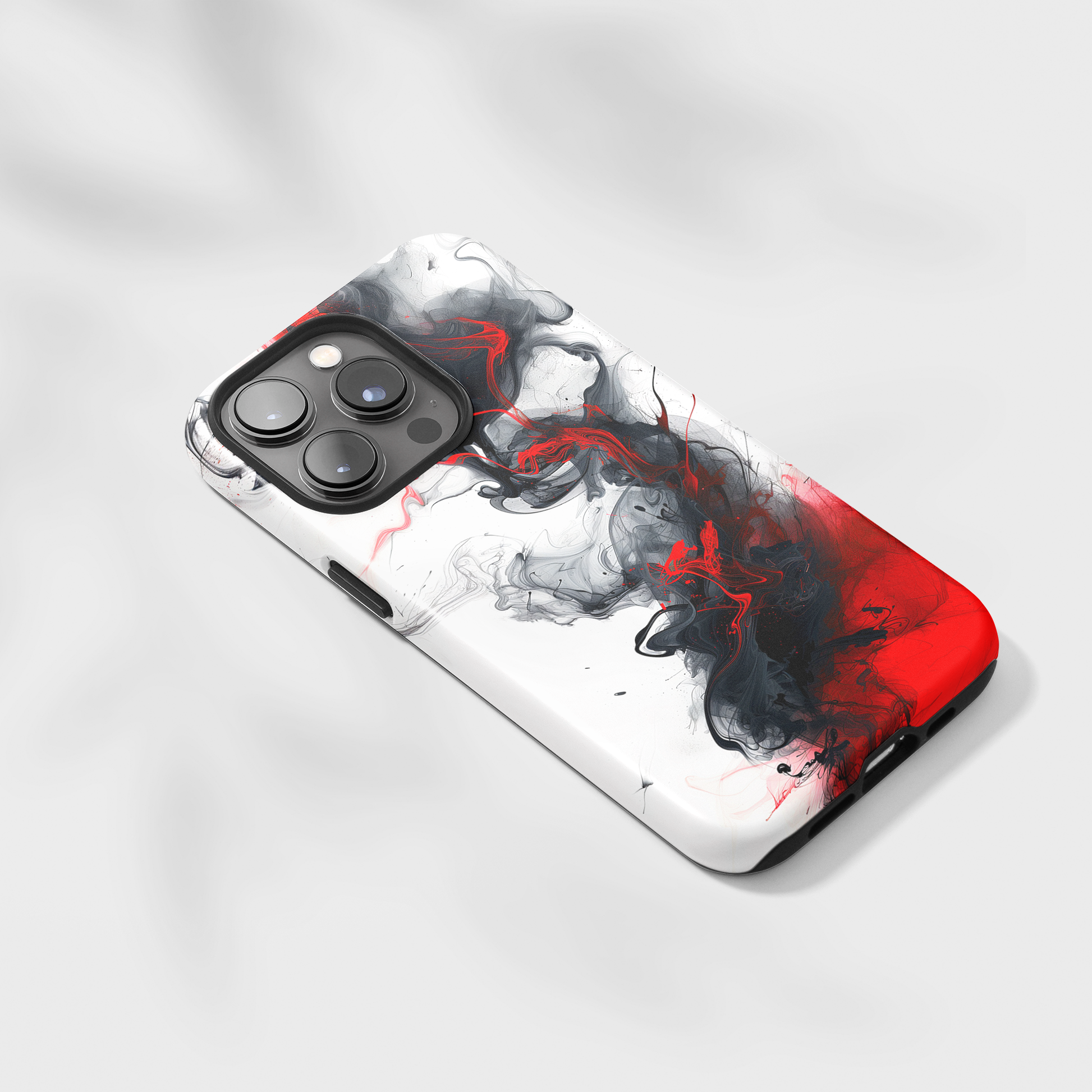 Scarlet Shadows (iPhone MagSafe Case)Rima Gallery presents the exclusive Psychedelic Flow MagSafe Durable Case For iphone 13, 14, 15, Pro, Max. Discover elegance with our iPhone 13-15 MagSafe Case: LighRimaGallery