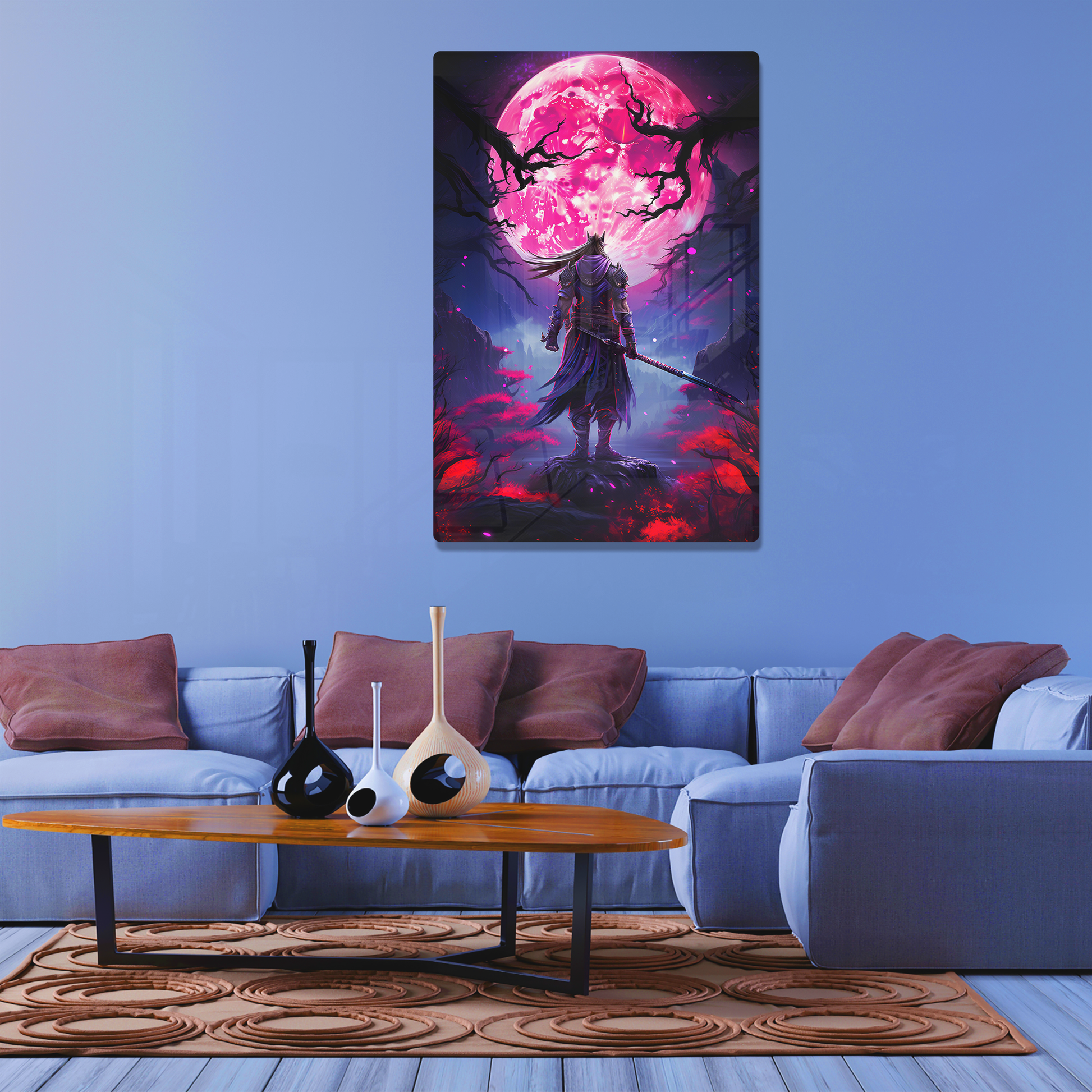 Crimson Moon Warrior (Acrylic)Elevate your space with dazzling acrylic prints of Crimson Moon Warrior from RimaGallery. Our glass-like 1⁄4” acrylic panels feature stunning prints that make an artRimaGallery