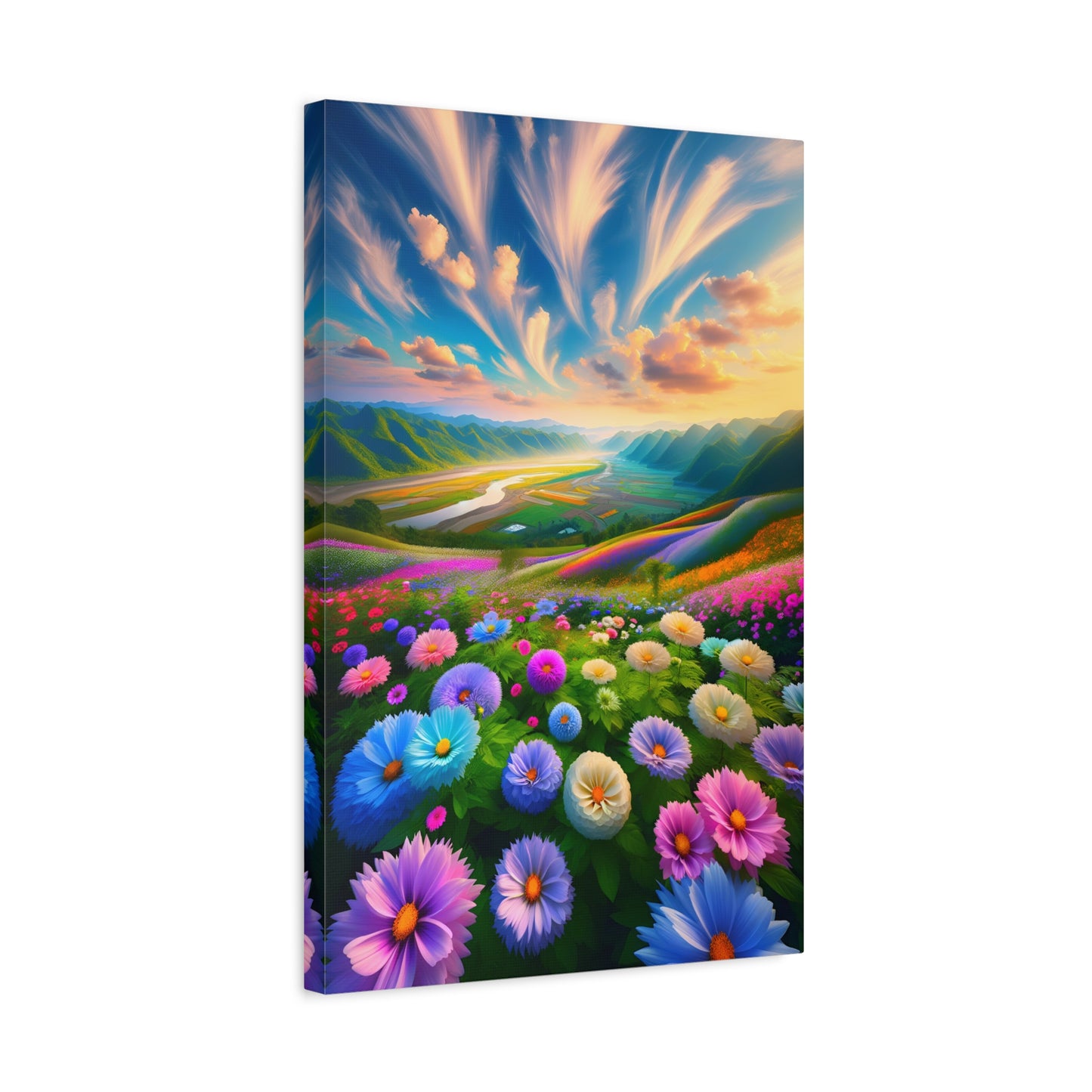 Blossom Valley Vista (Canvas)Blossom Valley Vista (Canvas  Matte finish, stretched, with a depth of 1.25 inches)
Elevate your space with RimaGallery's responsibly crafted canvases. Cotton/polyesRimaGallery