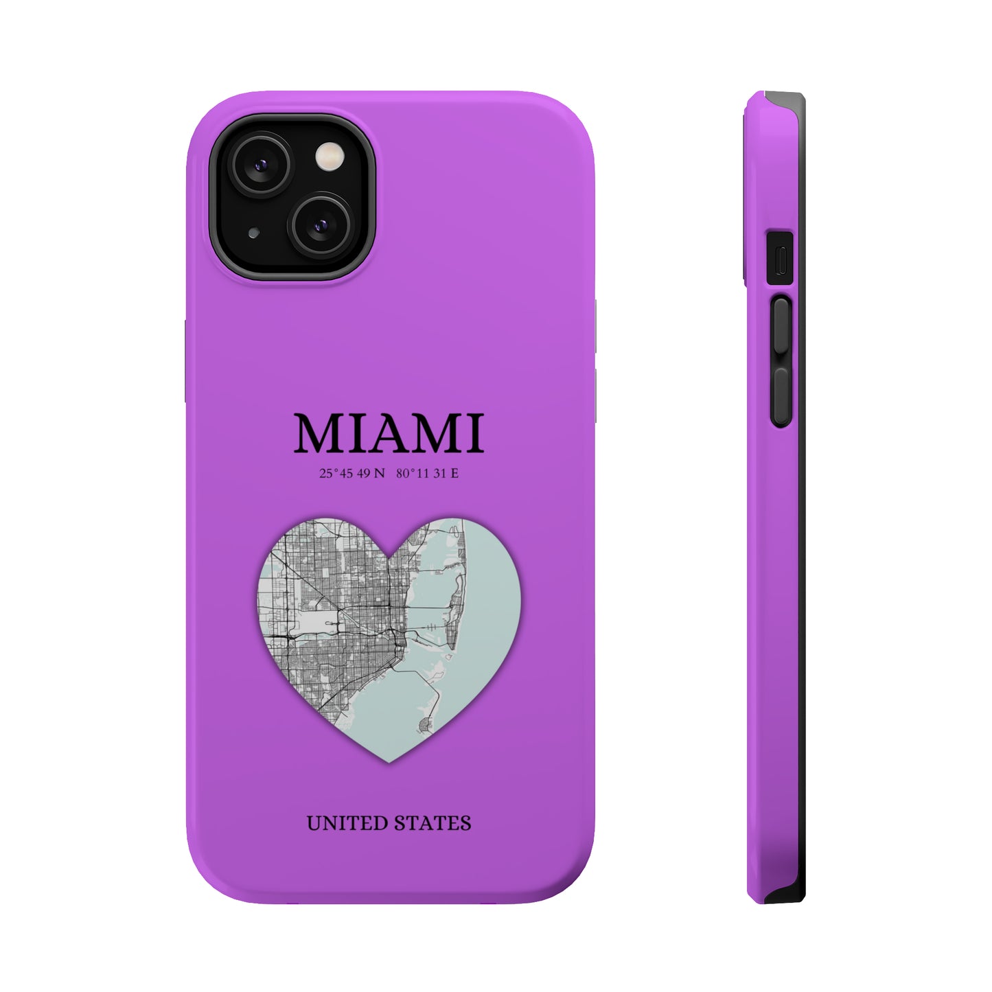 Miami Heartbeat - Purple (iPhone MagSafe Case)Elevate your iPhone's style with the Miami Heartbeat Purple MagSafe Case, offering robust protection, MagSafe compatibility, and a choice of matte or glossy finish. RimaGallery
