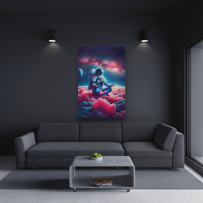 Stardust Meditation (Canvas)Stardust Meditation (Canvas  Matte finish, stretched, with a depth of 1.25 inches)Make an art statement with RimaGallery's ethically produced canvases. Sustainably sRimaGallery