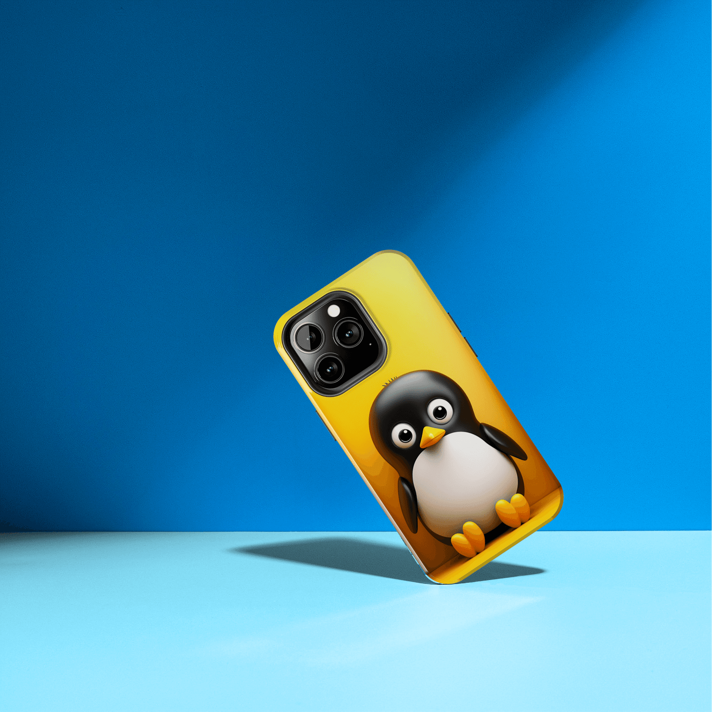 Cute penguin (iPhone Case 11-15)RIMA Tough Phone Case for iPhone 11, 12, 13, 14, &amp; 15 A cute cartoon penguin with Glossy Finish 📱✨
 
Ultimate Protection in Stylish Design 🌟:  
 
Welcome to RIRimaGallery
