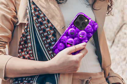 Smiley Purple (iPhone Case 11-16)