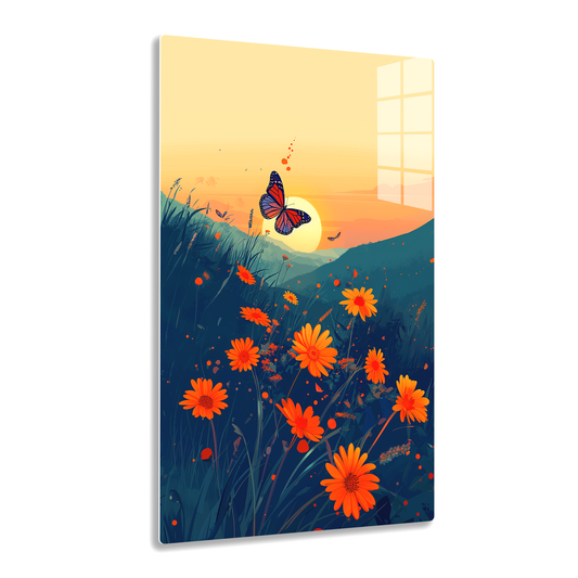 Flutter Bloom (Acrylic)Make a statement with Flutter Bloom acrylic prints. The 1⁄4" acrylic panel exudes the illusion of a smooth glass surface for vibrant artwork. Pre-installed hanging hRimaGallery