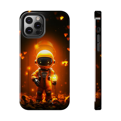 Yellow Astronaut Robot (iPhone Case 11-15)Discover the perfect balance of style and safety with RIMA's Tough Phone Case for iPhone 11, 12, 13, 14, 15 . Enjoy enhanced protection with a stylish glossy finish.RimaGallery