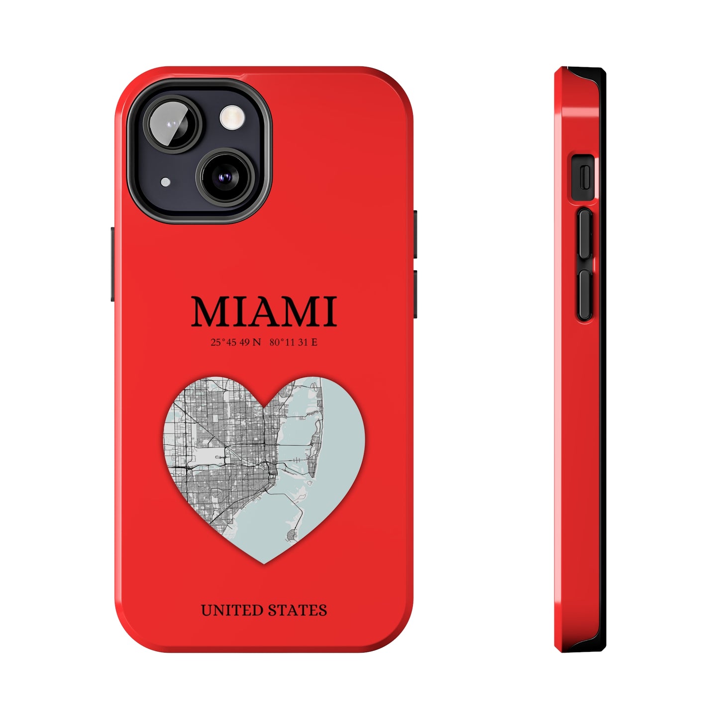 Miami Heartbeat - Red (iPhone Case 11-15)Capture the essence of MIAMI with RimaGallery's Heartbeat RED iPhone case, blending durable protection and unique design. Perfect for iPhone 11-15 models. Free shippRimaGallery