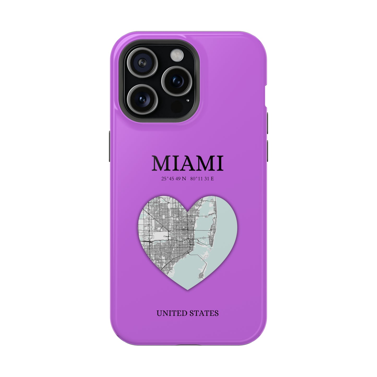 Miami Heartbeat - Purple (iPhone MagSafe Case)Elevate your iPhone's style with the Miami Heartbeat Purple MagSafe Case, offering robust protection, MagSafe compatibility, and a choice of matte or glossy finish. RimaGallery