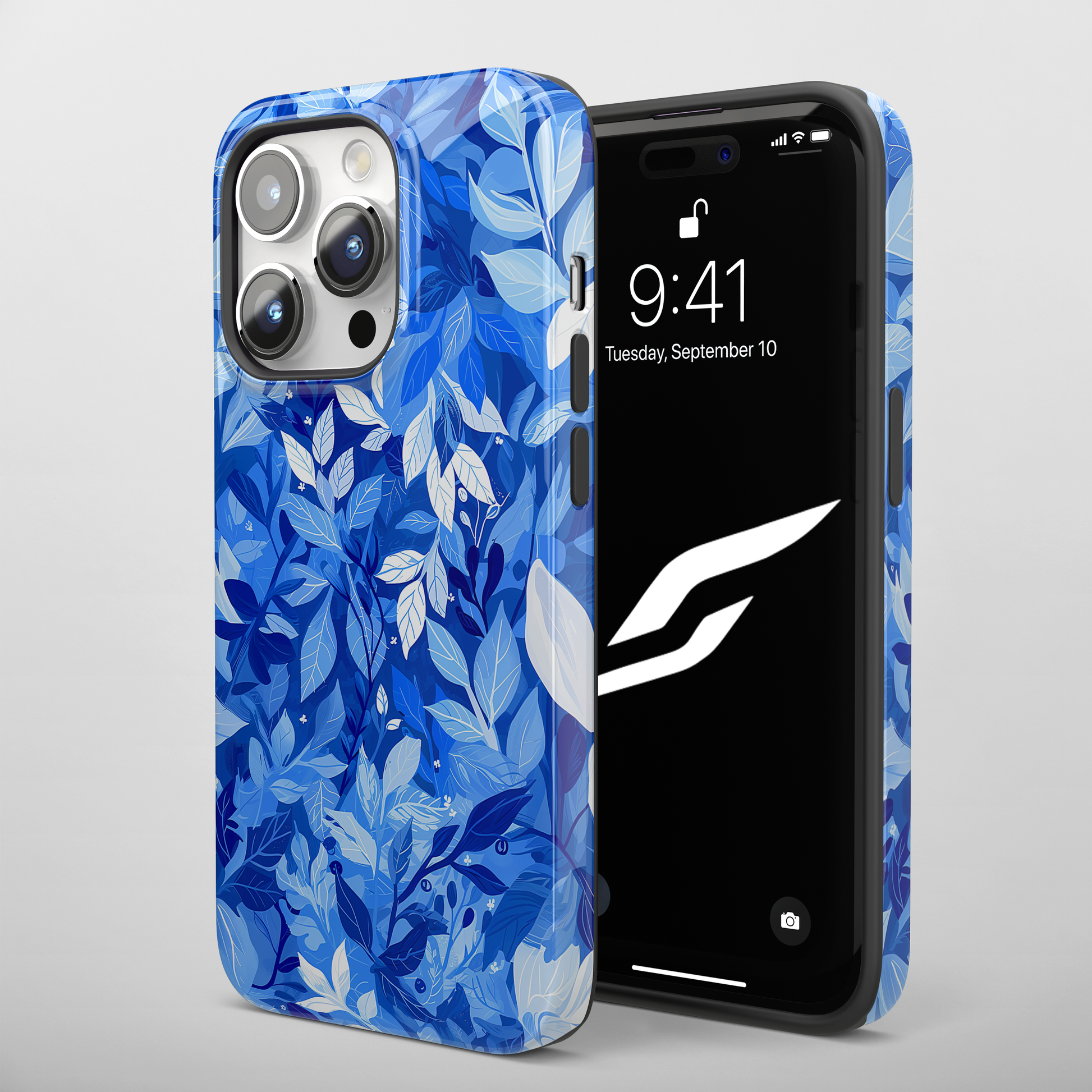 Azure Foliage (iPhone Case 11-15)Discover unmatched security and style for your iPhone 11-15, iphone 15 pro max with RIMA's Case. Durable, glossy, and chic. Click to protect in style!"RimaGallery