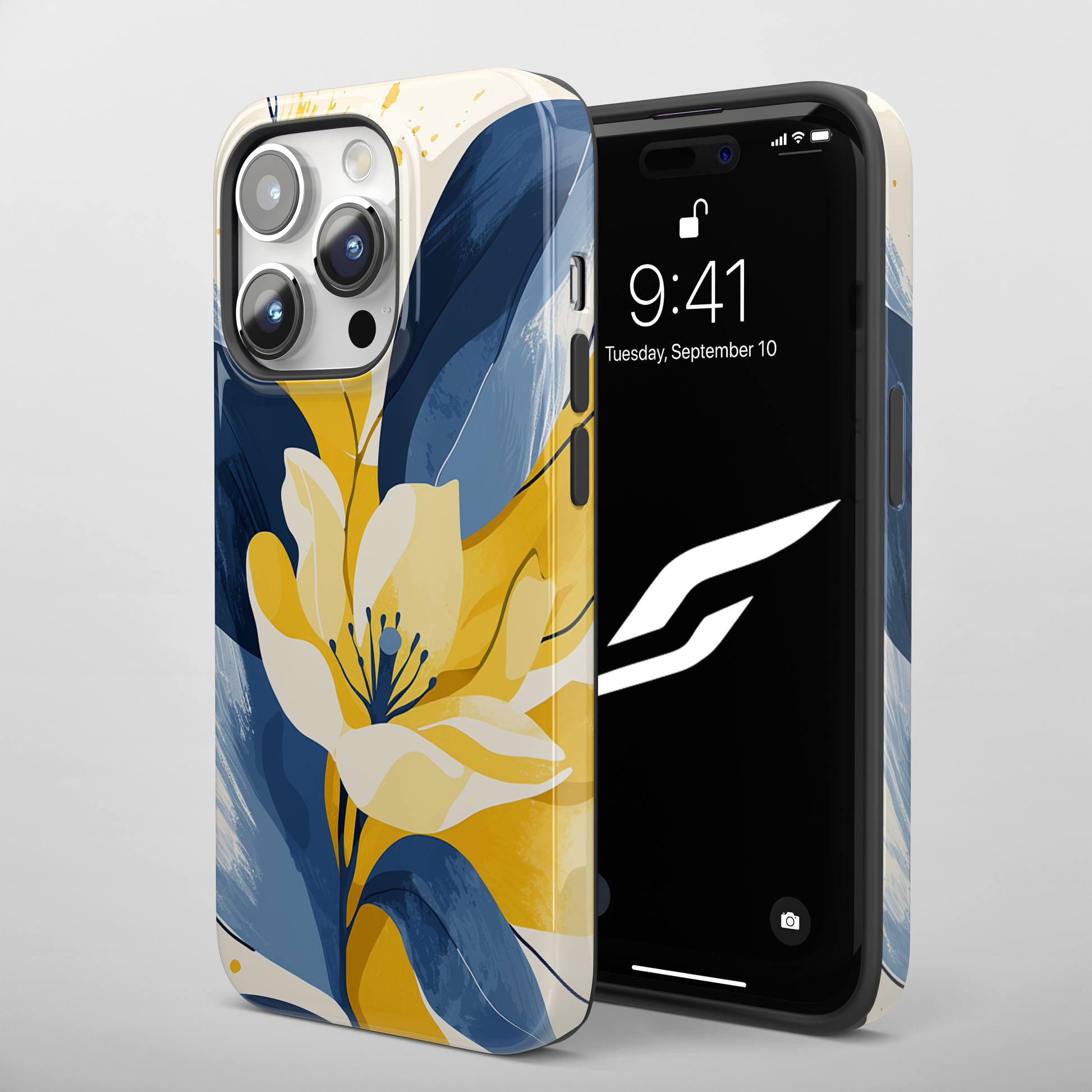 Indigo Spring (iPhone Case 11-15)Elevate your iPhone experience with RIMA's Tough Phone Case, designed for iPhone 11 to 15 include modles pro and max. Double-layer defense and premium materials provRimaGallery