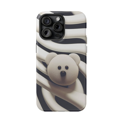 Zebra Print Teddy Bear (iPhone MagSafe Case)Zebra Print Teddy Bear MagSafe Durable Case: Style Meets Protection 📱✨
Upgrade your device with Rima Gallery's Zebra Print Teddy Bear MagSafe Durable Case. This casRimaGallery