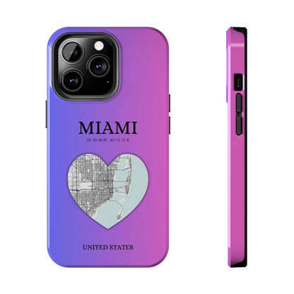 Miami Heartbeat - Magenta (iPhone Case 11-15)Elevate your iPhone's style with Rima's Miami Heartbeat case. Sleek, durable protection for models 11-15. Free US shipping.RimaGallery