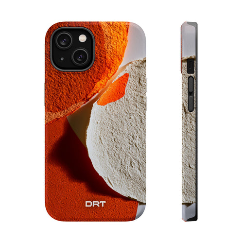 Abstract Orange Texture Magnetic Impact-Resistant Phone Case