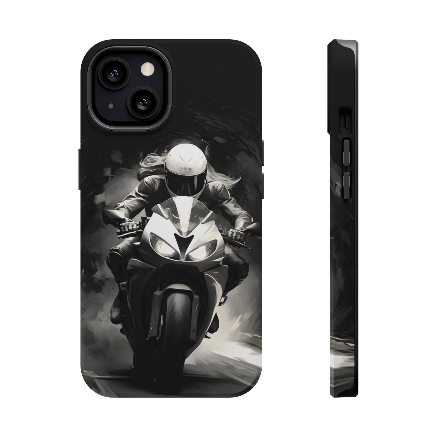 Female Night Biking (iPhone MagSafe Case)Female Night Biking MagSafe Durable Case: Style Meets Protection 📱✨
Upgrade your device with Rima Gallery's Female Night Biking MagSafe Durable Case. This case isn’RimaGallery