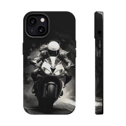 Female Night Biking (iPhone MagSafe Case)Female Night Biking MagSafe Durable Case: Style Meets Protection 📱✨
Upgrade your device with Rima Gallery's Female Night Biking MagSafe Durable Case. This case isn’RimaGallery