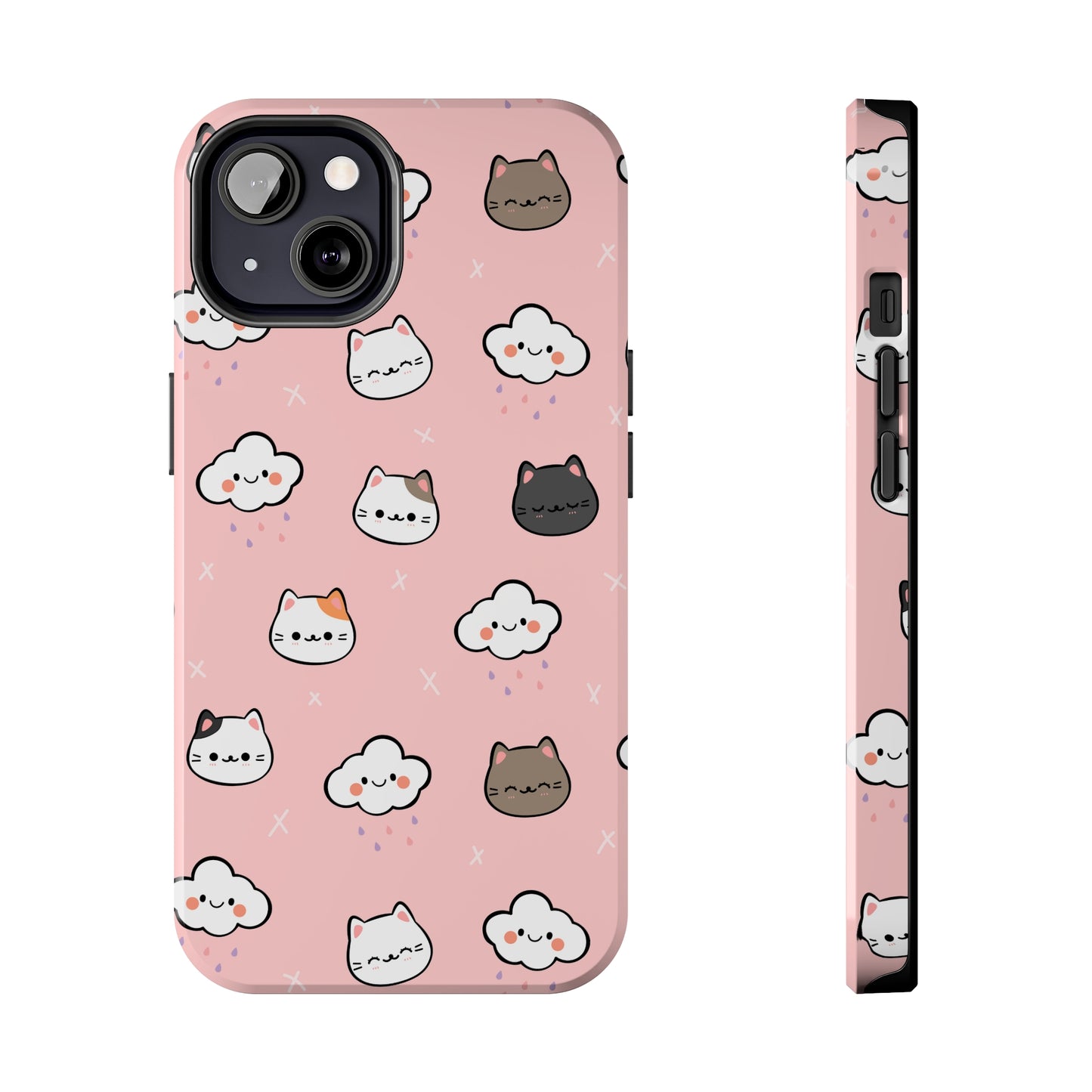 Purrfect Skies (iPhone Case 11-15)Shop RIMA Tough Phone Case for iPhone 11-15: Ultimate protection with double-layer defense, glossy finish, and wireless charging compatibility. Urban and weather-resRimaGallery