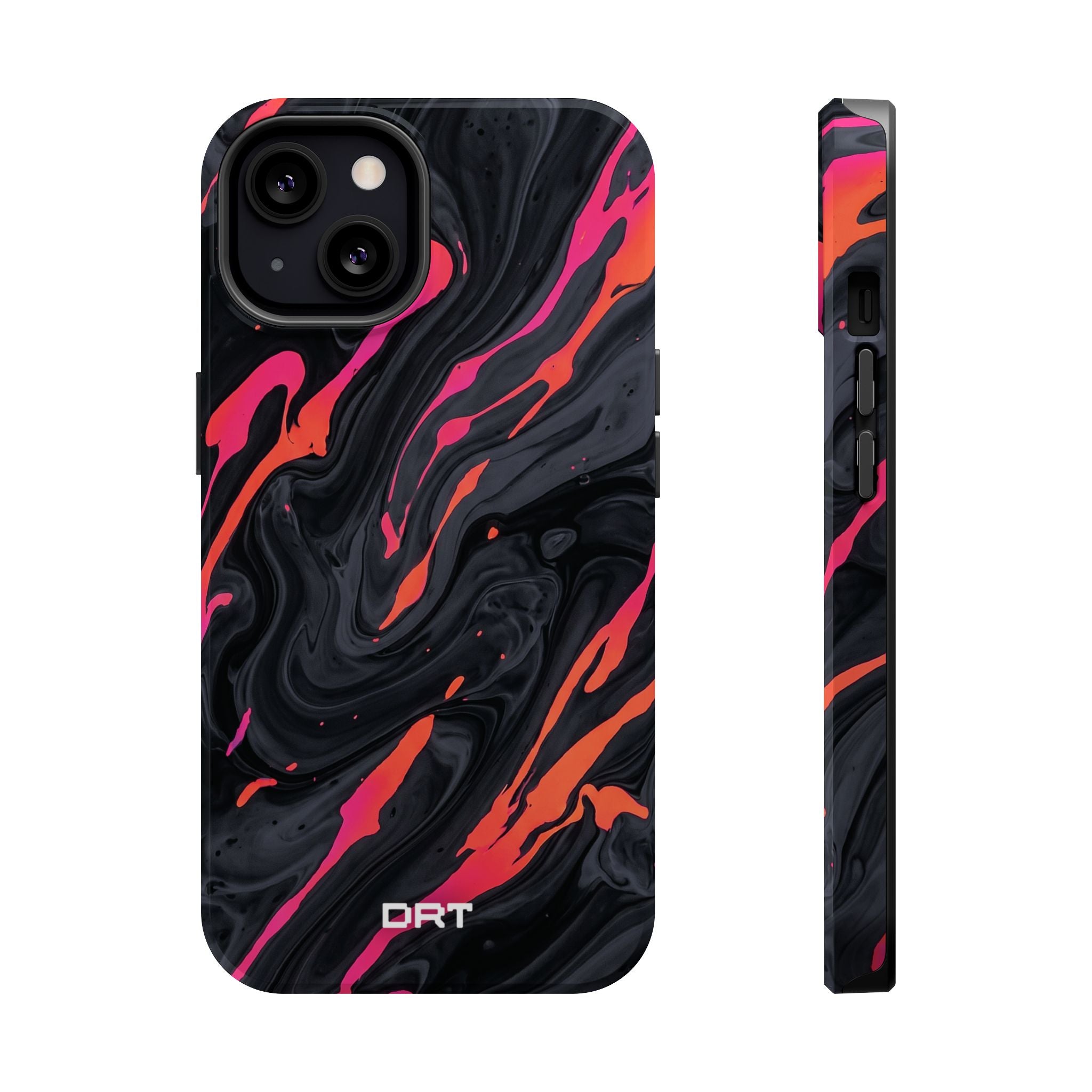Marbled Neon Swirl Magnetic Impact Phone Case