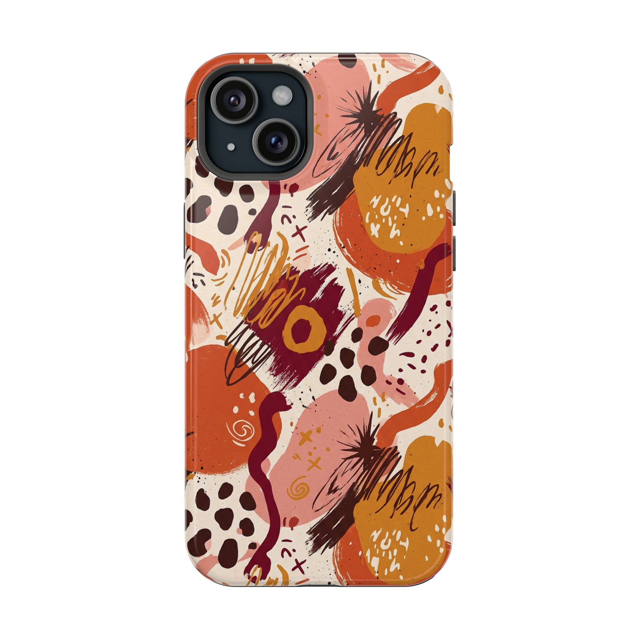 Abstract Autumn Doodle Magnetic Impact-Resistant Phone Case